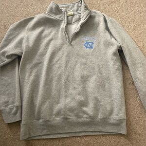 University of North Carolina Champion Grey Quarter Zip Sweatshirt